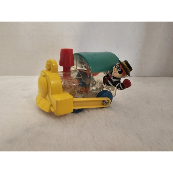 Other - 1998 Carl's Jr. Hamburglar Clear Gear Friction Toy Vehicle